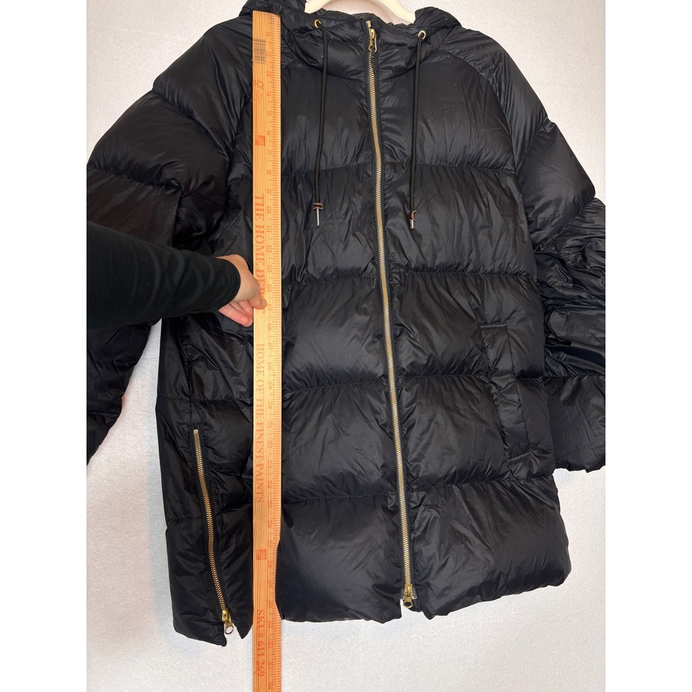 Eddie Bauer Down Black Hooded Puffer Coat Jacket Parka Size L‎ - Picture 8 of 9